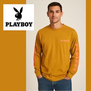 Playboy by Pacsun Logo Long Sleeve T-Shirt